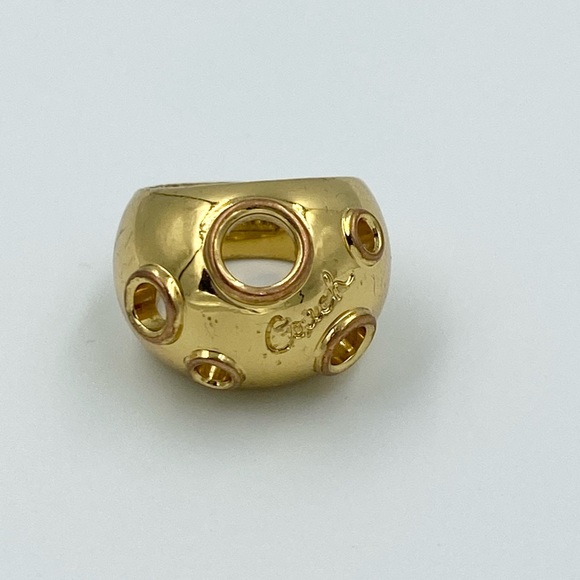 Coach Open Circle Gold Ring - Picture 2 of 3